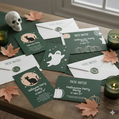  Halloween Invitation Cards