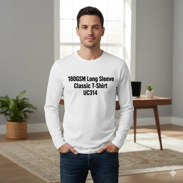  180gsm - Long - Sleeve - Classic - T - Shirt - Uc314