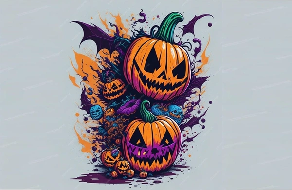  Halloween Scary Print